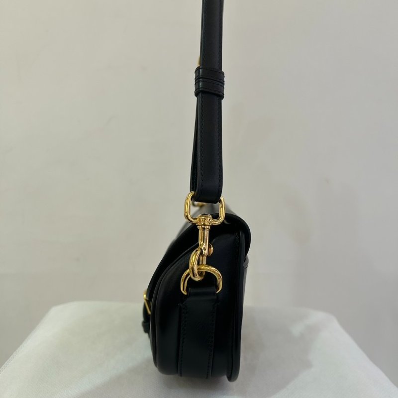 DIOR黑小牛皮Bobby East-West 新月包-2