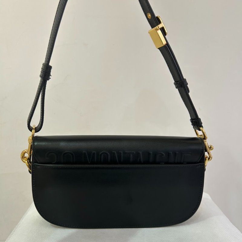 DIOR黑小牛皮Bobby East-West 新月包-3