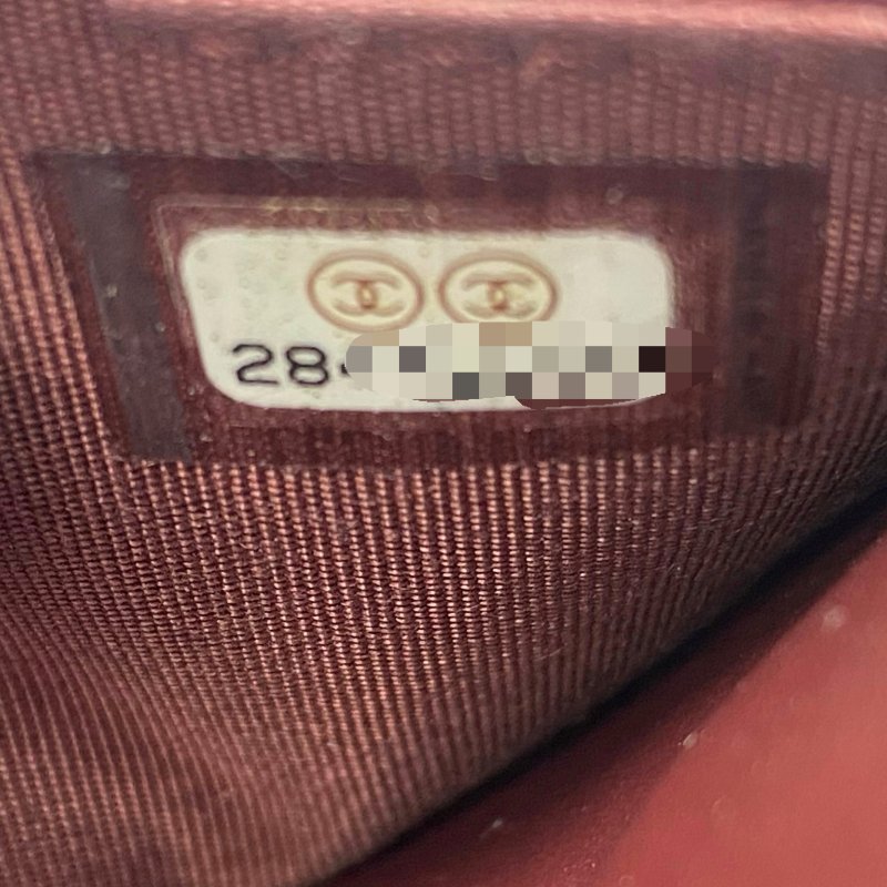 △ Chanel 香奈兒 Wine Red Caviar Skin Gold Tone Metal Filigree Chain Wallet On Chain A84551 No.28 酒紅色粒紋小牛皮金色金屬鎖鏈銀包No.28 - 257021256-20