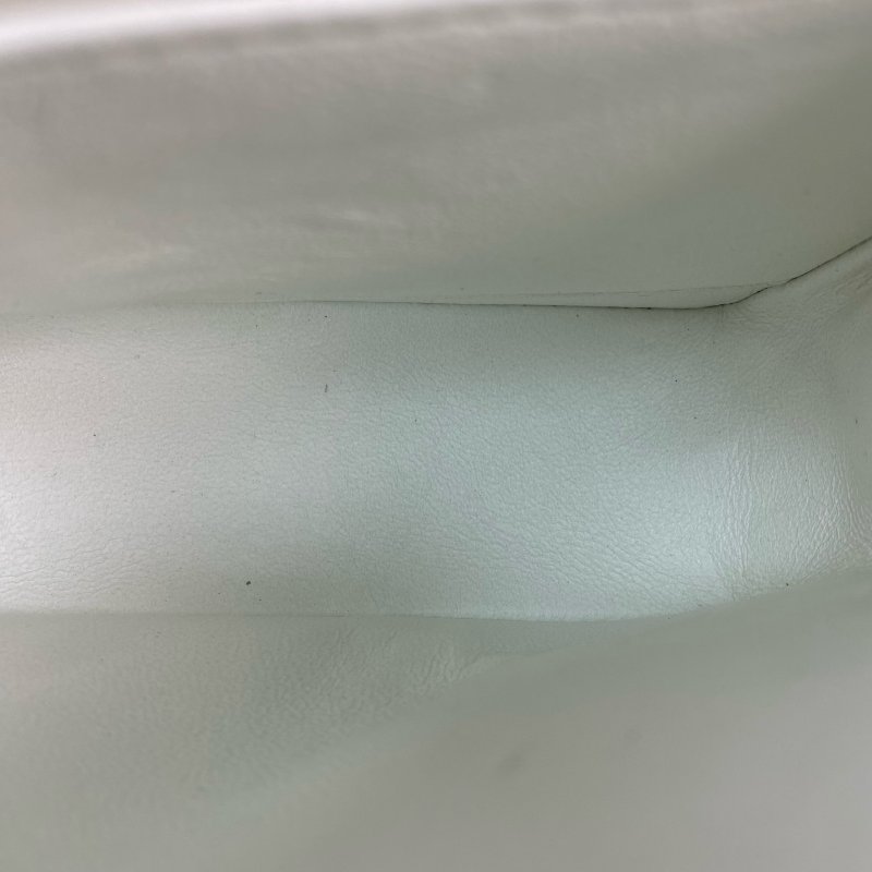 △ Chanel 香奈兒 CF25 White Caviar Skin Silver Tone Metal Double Flap Chain Shoulder Bag A01112 No.11 白色粒紋小牛皮銀色金屬鎖鏈肩背袋No.11 - 257021259-17