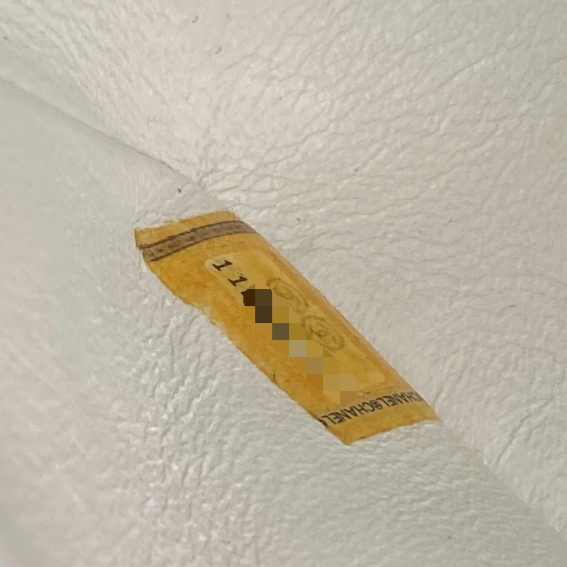 △ Chanel 香奈兒 CF25 White Caviar Skin Silver Tone Metal Double Flap Chain Shoulder Bag A01112 No.11 白色粒紋小牛皮銀色金屬鎖鏈肩背袋No.11 - 257021259-22