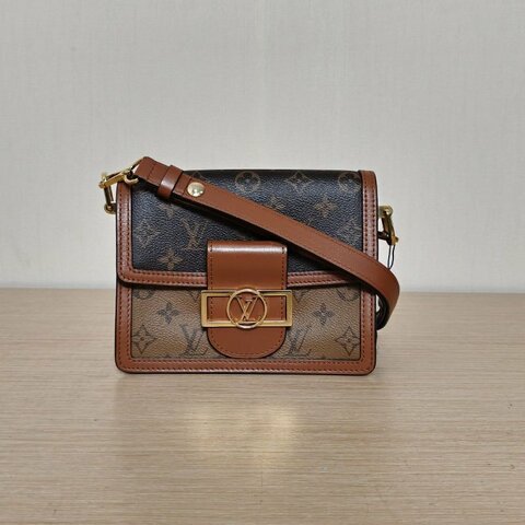 LOUIS VUITTON Dauphine達芙妮Mini20老花PVC2019肩背包