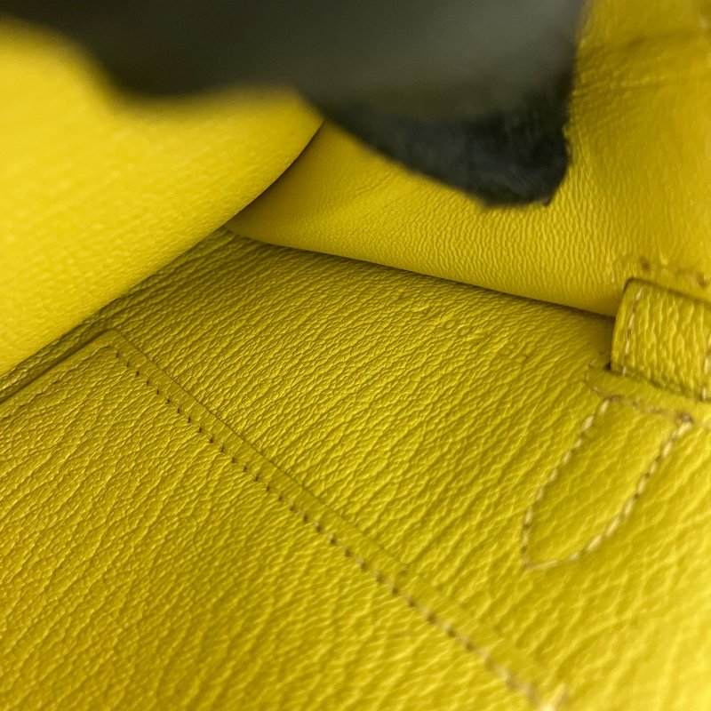 △ Hermes 愛馬仕 Kelly To Go 9R Lime Mysore Goatskin Gold-Plated Hardware Wallet With Strap Stamp Y 檸檬黃山羊皮金扣肩帶銀包 Y刻 -257015704-20