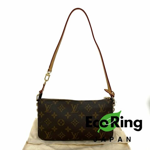 △ Louis Vuitton 路易威登 Brown Coated Canvas Monogram 2Way Bag M82766 啡色塗層帆布經典花紋兩用袋 M82766 -257021494