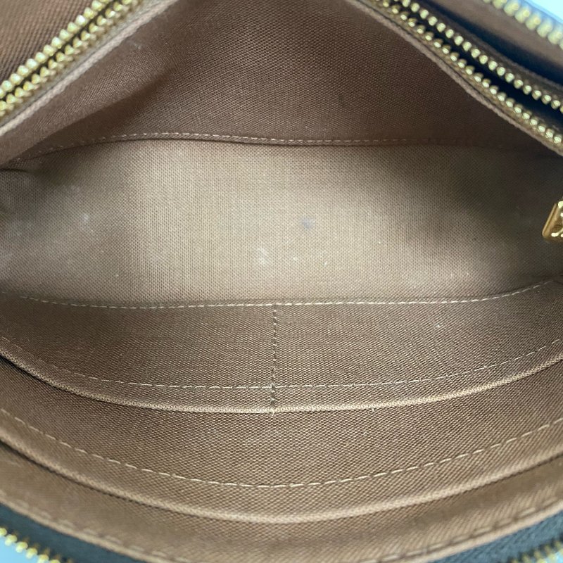 △ Louis Vuitton 路易威登 Brown Coated Canvas Monogram 2Way Bag M82766 啡色塗層帆布經典花紋兩用袋 M82766 -257021494-19
