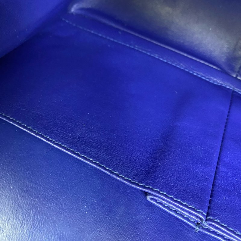 △ Chanel 香奈兒 2.55 Navy Patent Leather Gray Tone Metal Double Flap Chain Shoulder Bag No.20 深藍色漆皮灰色金屬鏈條肩背袋 No.20 -257022153-22