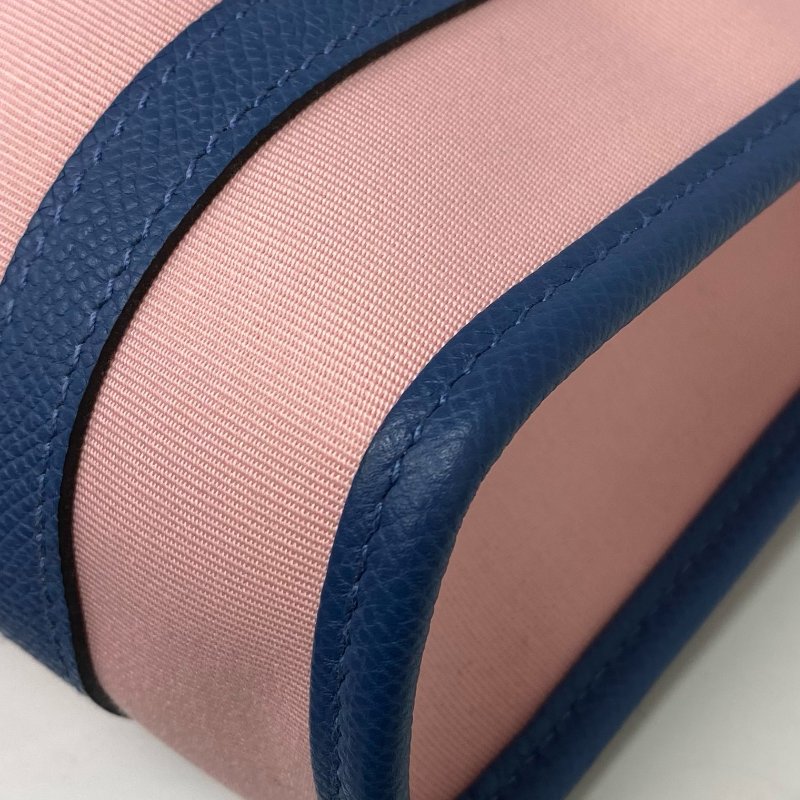 △ Hermes 愛馬仕 Petit H Blue, Pink Canvas, Epsom Calfskin Tote Bag 藍色, 粉紅色帆布, 壓紋小牛皮托特袋 -257021759-10
