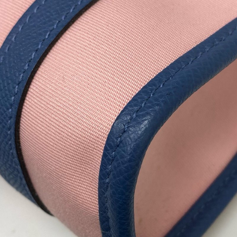 △ Hermes 愛馬仕 Petit H Blue, Pink Canvas, Epsom Calfskin Tote Bag 藍色, 粉紅色帆布, 壓紋小牛皮托特袋 -257021759-12