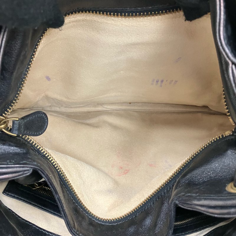 ☆ Bottega Veneta 寶緹嘉 Black Inrecciato Lambskin Shoulder Bag 黑色編織紋羊皮肩背袋 - 257022065-21