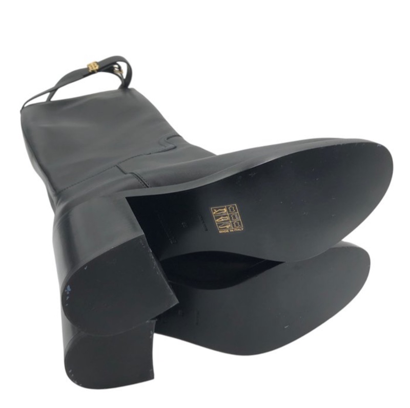 Burberry 黑金長靴 冬天好百搭 38-4