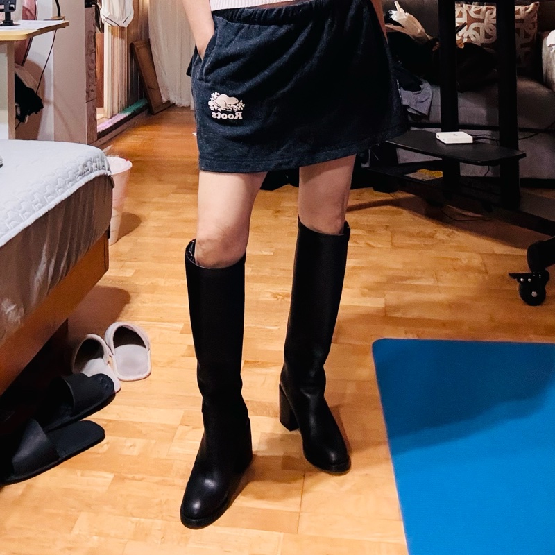 Burberry 黑金長靴 冬天好百搭 38-11