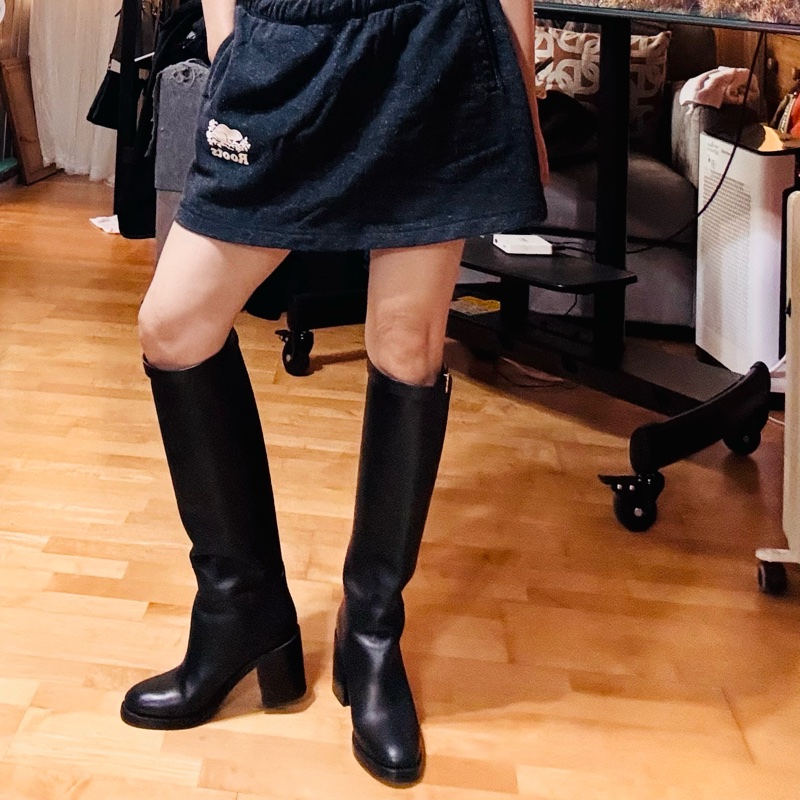 Burberry 黑金長靴 冬天好百搭 38-13