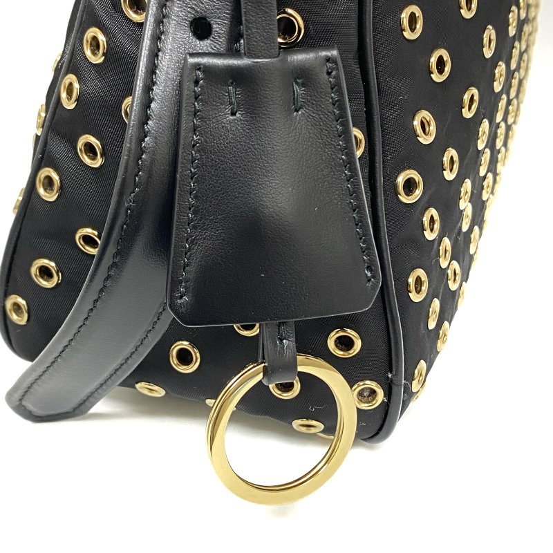 △ Prada 普拉達 Aimee Black Nylon Shoulder Bag 黑色尼龍肩背袋 -257022169-18