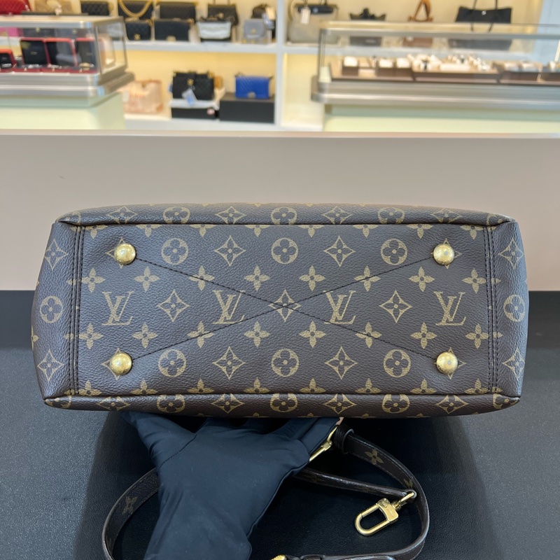 98新LV路易威登Pallas系列棕色老花傳奇中號手提斜挎包-4