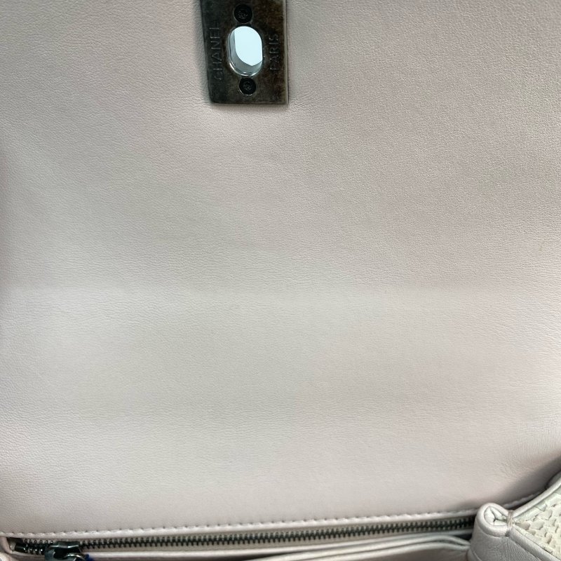 △ Chanel 香奈兒 Beige Python Ruthenium-Finish Metal Coco Handle Chain Shoulder Bag No.11 淺褐色蛇皮鍍釕金屬鎖鏈肩背袋No.11 - 257021608-15