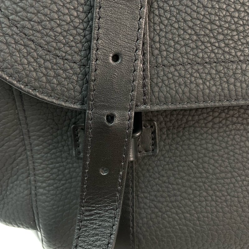 △ Louis Vuitton 路易威登 Black Calfskin Taurillon Christopher Messenger Bag M58476 黑色小牛皮信差包 - 257022062-20