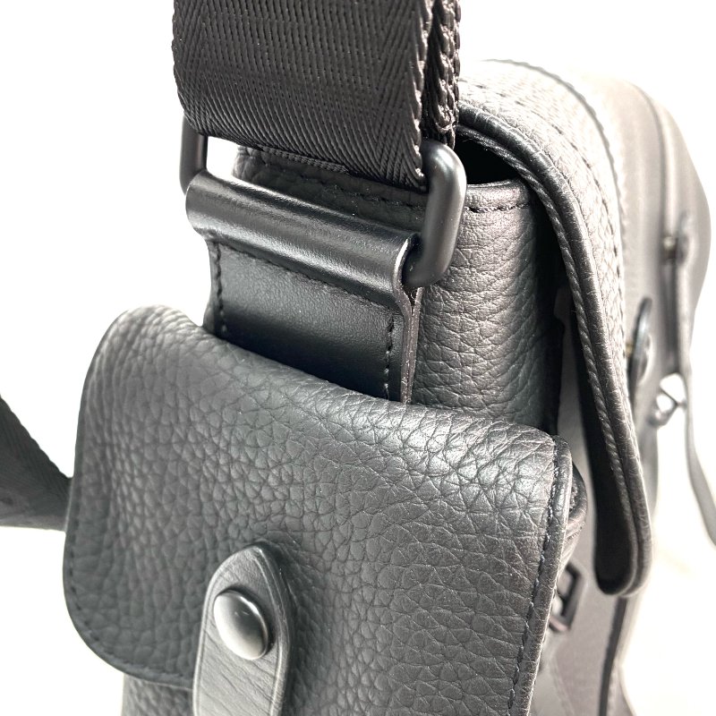 △ Louis Vuitton 路易威登 Black Calfskin Taurillon Christopher Messenger Bag M58476 黑色小牛皮信差包 - 257022062-21