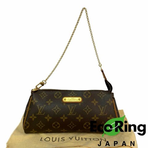 △ Louis Vuitton 路易威登 Brown Coated Canvas Monogram Eva Chain Shoulder Bag M95567 啡色塗層帆布經典老花鎖鏈手袋 - 257022215