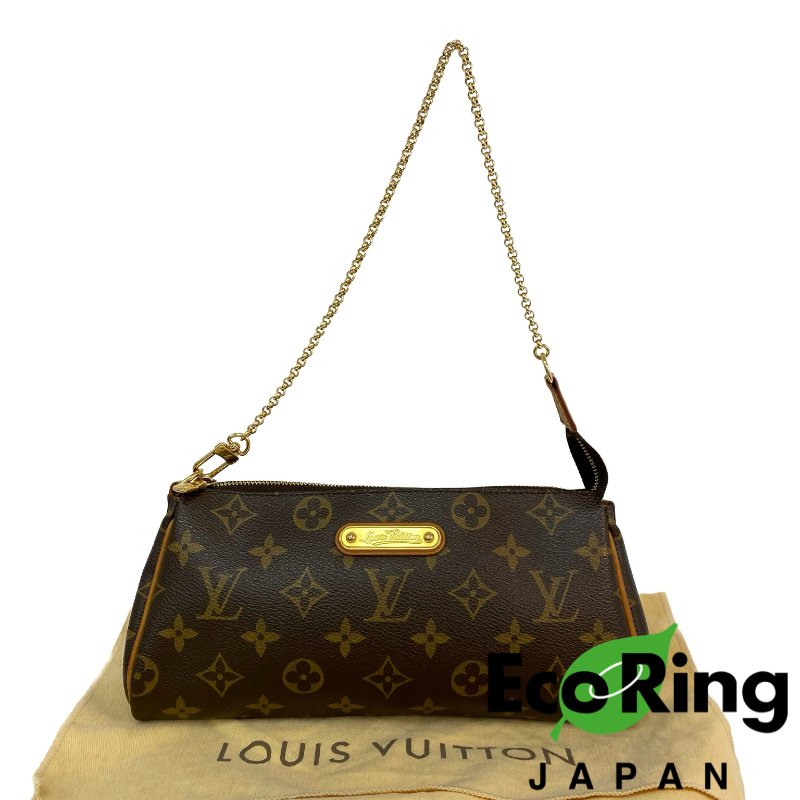 △ Louis Vuitton 路易威登 Brown Coated Canvas Monogram Eva Chain Shoulder Bag M95567 啡色塗層帆布經典老花鎖鏈手袋 - 257022215-0