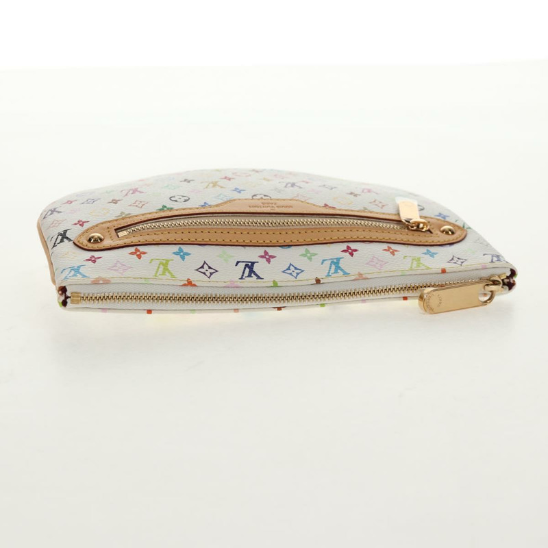 【日本直送】路易威登 Monogram Multicolor Pochette GM 手拿包 白色 M60027 正品 145858A-4