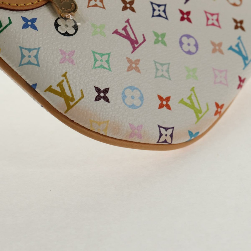 【日本直送】路易威登 Monogram Multicolor Pochette GM 手拿包 白色 M60027 正品 145858A-6
