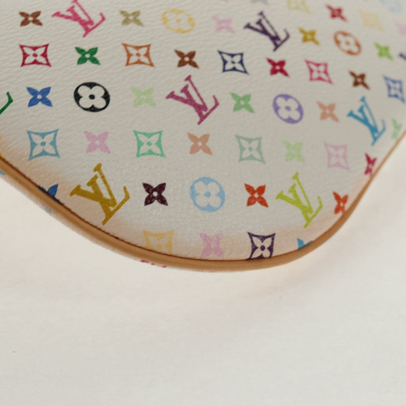 【日本直送】路易威登 Monogram Multicolor Pochette GM 手拿包 白色 M60027 正品 145858A-14