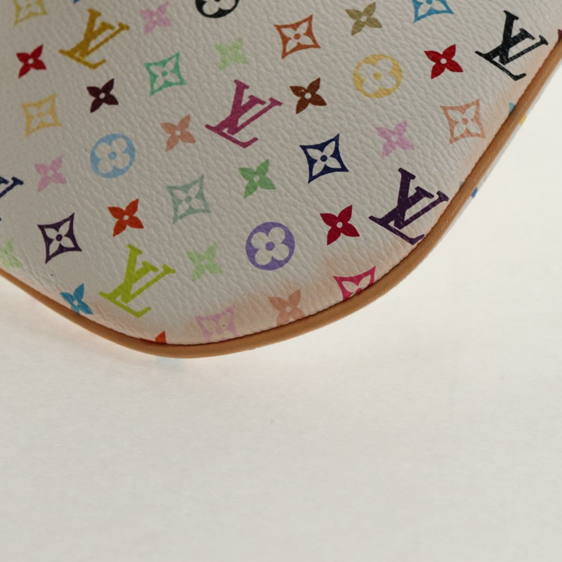 【日本直送】路易威登 Monogram Multicolor Pochette GM 手拿包 白色 M60027 正品 145858A-15