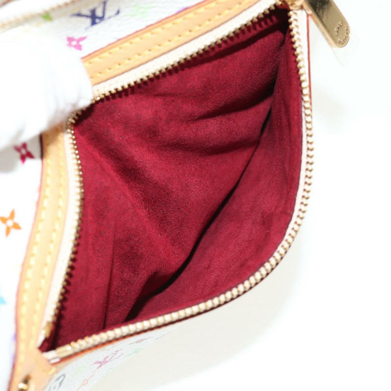【日本直送】路易威登 Monogram Multicolor Pochette GM 手拿包 白色 M60027 正品 145858A-18