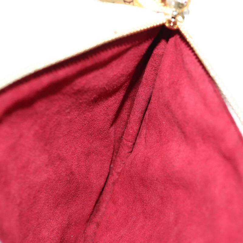 【日本直送】路易威登 Monogram Multicolor Pochette GM 手拿包 白色 M60027 正品 145858A-21