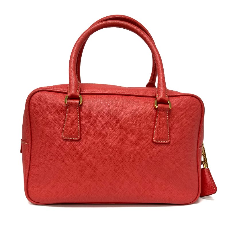 ☆ Prada 普拉達 Pink Saffiano Leather Handbag 粉紅色十字壓紋皮革手袋 -257022420-1