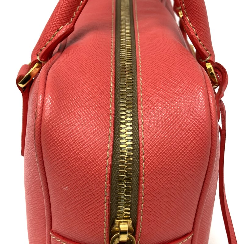 ☆ Prada 普拉達 Pink Saffiano Leather Handbag 粉紅色十字壓紋皮革手袋 -257022420-4