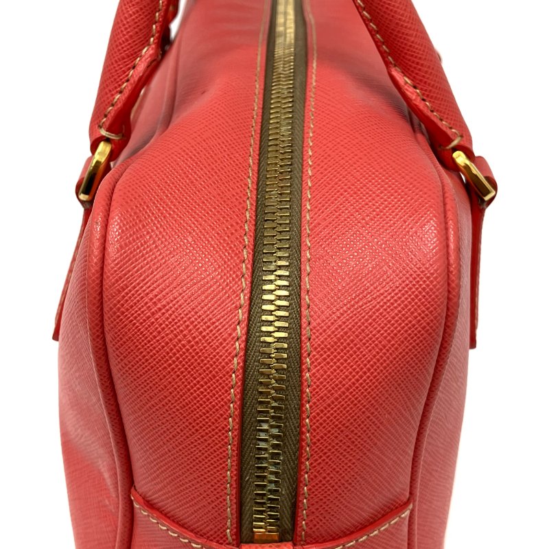 ☆ Prada 普拉達 Pink Saffiano Leather Handbag 粉紅色十字壓紋皮革手袋 -257022420-5