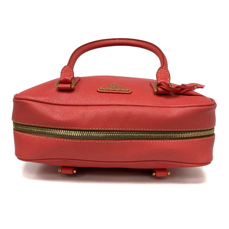 ☆ Prada 普拉達 Pink Saffiano Leather Handbag 粉紅色十字壓紋皮革手袋 -257022420-7