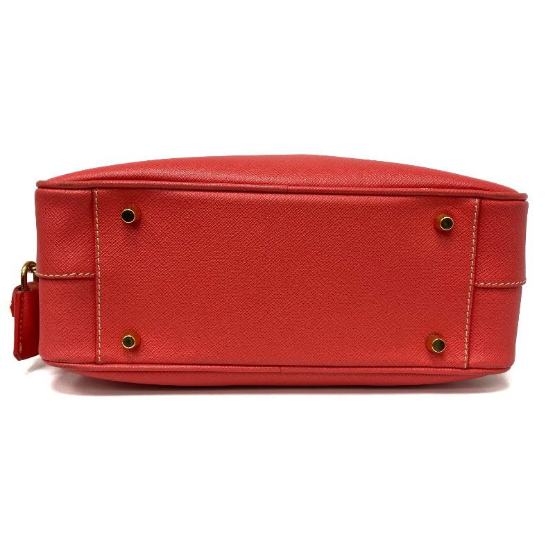 ☆ Prada 普拉達 Pink Saffiano Leather Handbag 粉紅色十字壓紋皮革手袋 -257022420-8