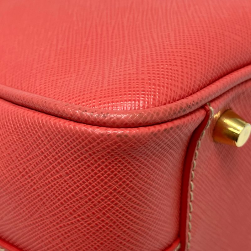 ☆ Prada 普拉達 Pink Saffiano Leather Handbag 粉紅色十字壓紋皮革手袋 -257022420-12