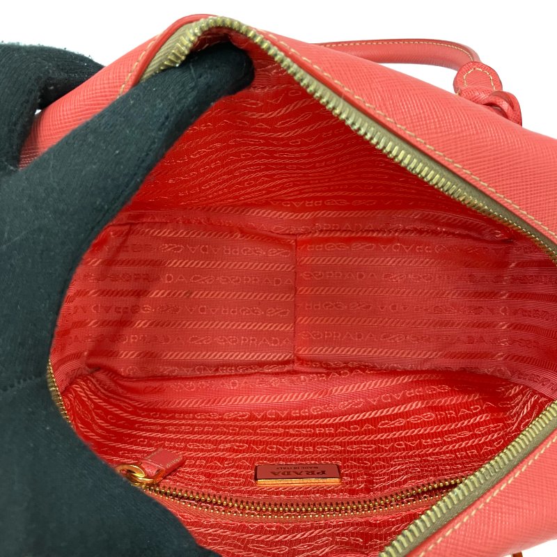 ☆ Prada 普拉達 Pink Saffiano Leather Handbag 粉紅色十字壓紋皮革手袋 -257022420-20