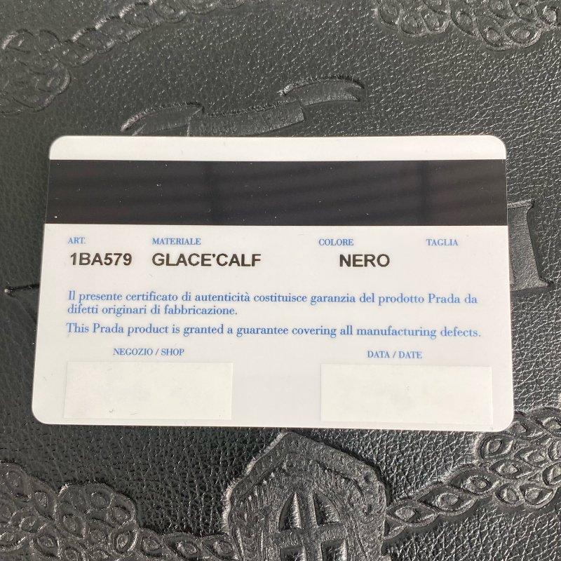 △ Prada 普拉達 Black Calfskin 2 Way Bag 1BA579 黑色小牛皮兩用袋 - 257020790-24