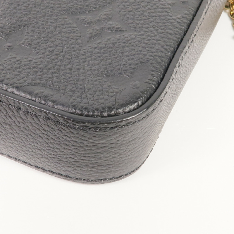 LOUIS VUITTON Monogram Empreinte Felicie Pochette金扣鏈帶肩背袋-6