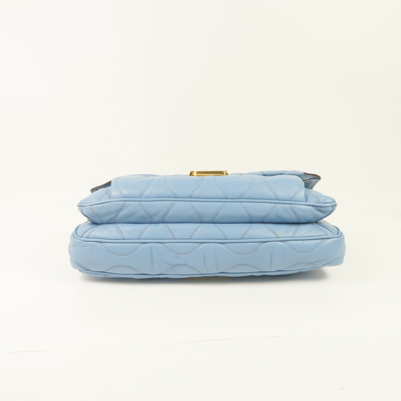 Miu Miu 羊皮皮革Chain Shoulder Bag金扣鏈帶肩背袋-3