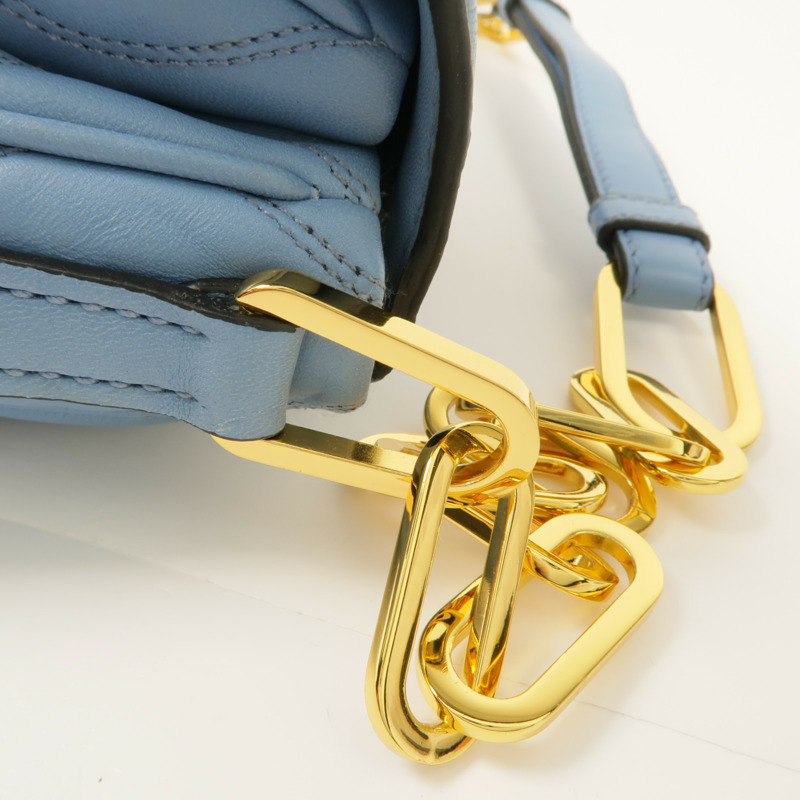 Miu Miu 羊皮皮革Chain Shoulder Bag金扣鏈帶肩背袋-6