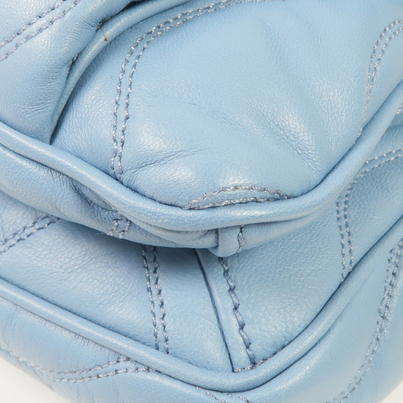 Miu Miu 羊皮皮革Chain Shoulder Bag金扣鏈帶肩背袋-7