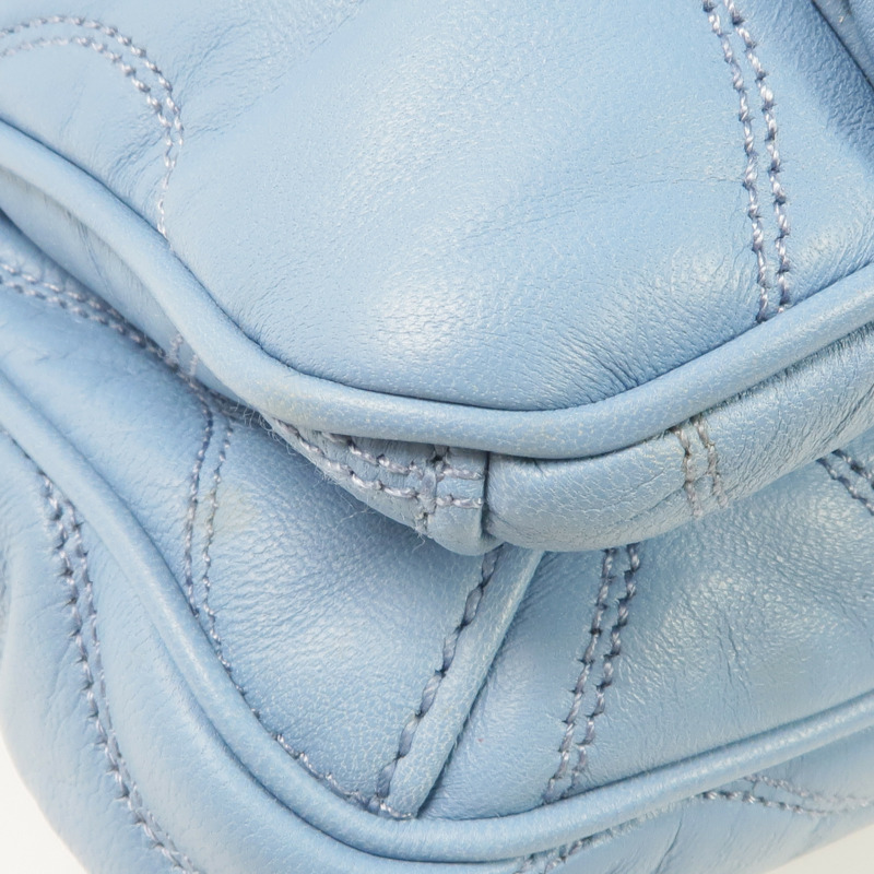 Miu Miu 羊皮皮革Chain Shoulder Bag金扣鏈帶肩背袋-8