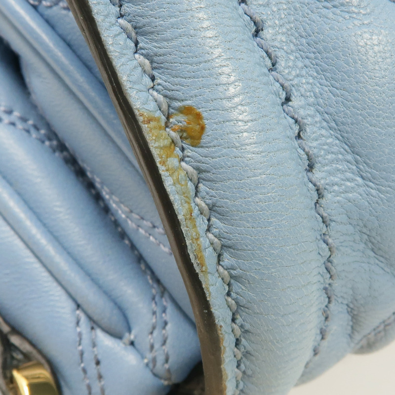 Miu Miu 羊皮皮革Chain Shoulder Bag金扣鏈帶肩背袋-15