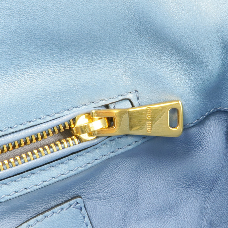 Miu Miu 羊皮皮革Chain Shoulder Bag金扣鏈帶肩背袋-17