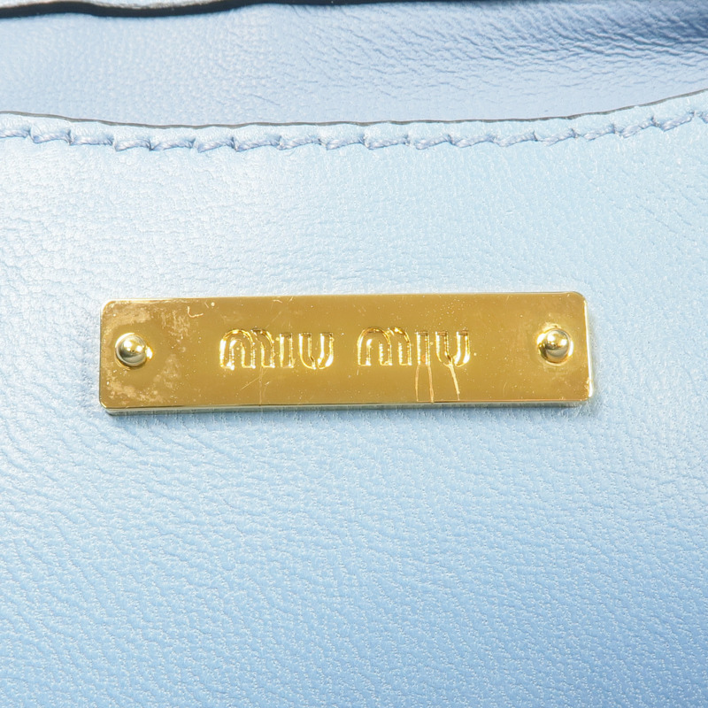 Miu Miu 羊皮皮革Chain Shoulder Bag金扣鏈帶肩背袋-18