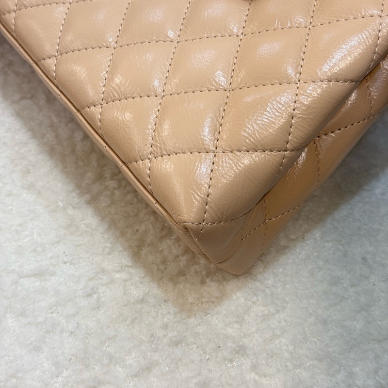 (2025台灣專櫃購入🇹🇼閒置品)Chanel 25c 米色 Kelly ✨最新晶片款-7