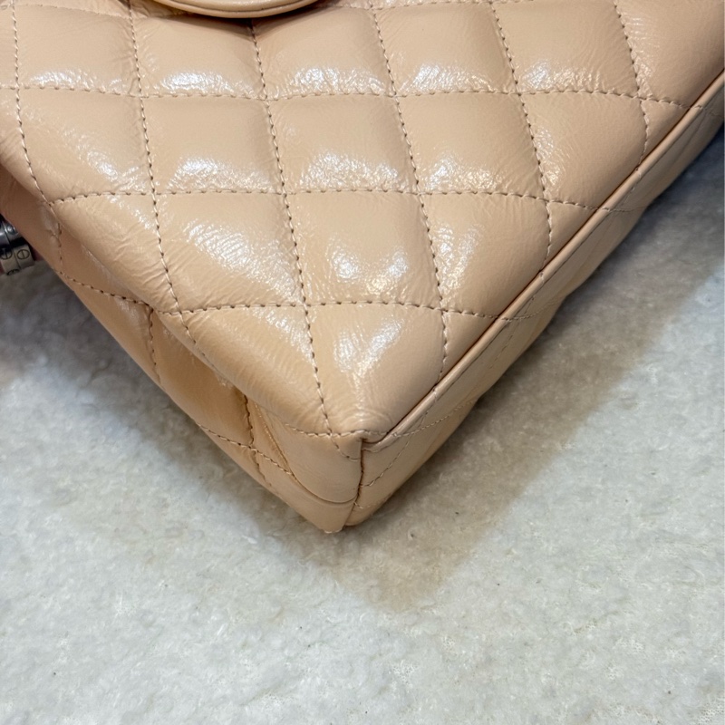 (2025台灣專櫃購入🇹🇼閒置品)Chanel 25c 米色 Kelly ✨最新晶片款-8