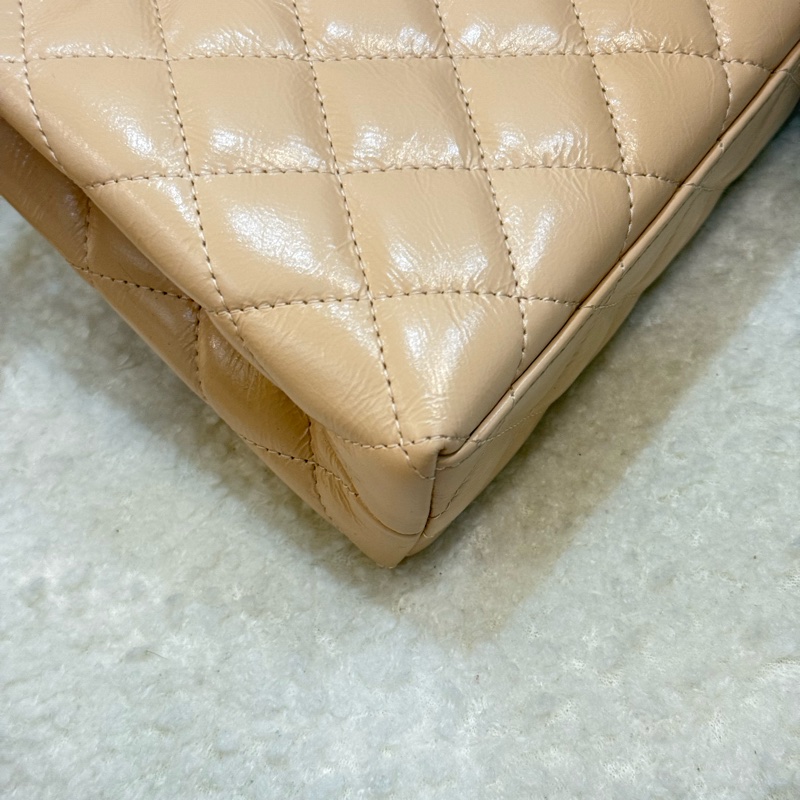 (2025台灣專櫃購入🇹🇼閒置品)Chanel 25c 米色 Kelly ✨最新晶片款-9