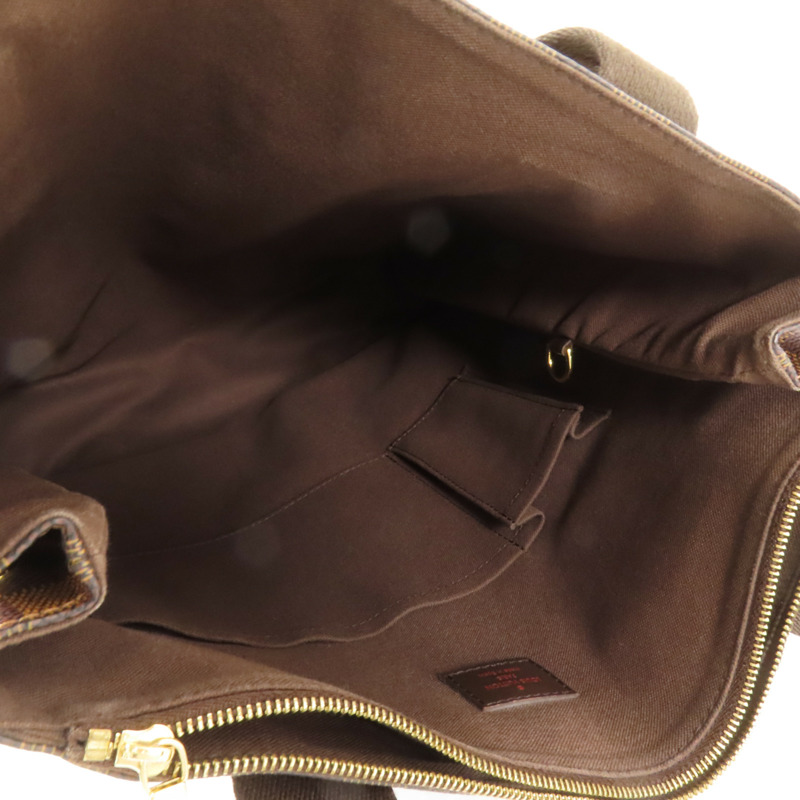 LOUIS VUITTON Damier Beaubourg金扣肩背袋棕色-5