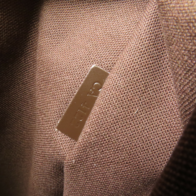 LOUIS VUITTON Damier Beaubourg金扣肩背袋棕色-7